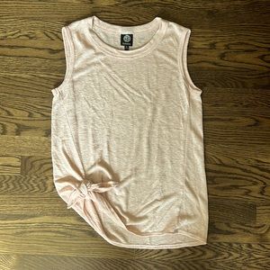 Bobeau Peach Sleeveless Side Tie Knit Top. Size Medium